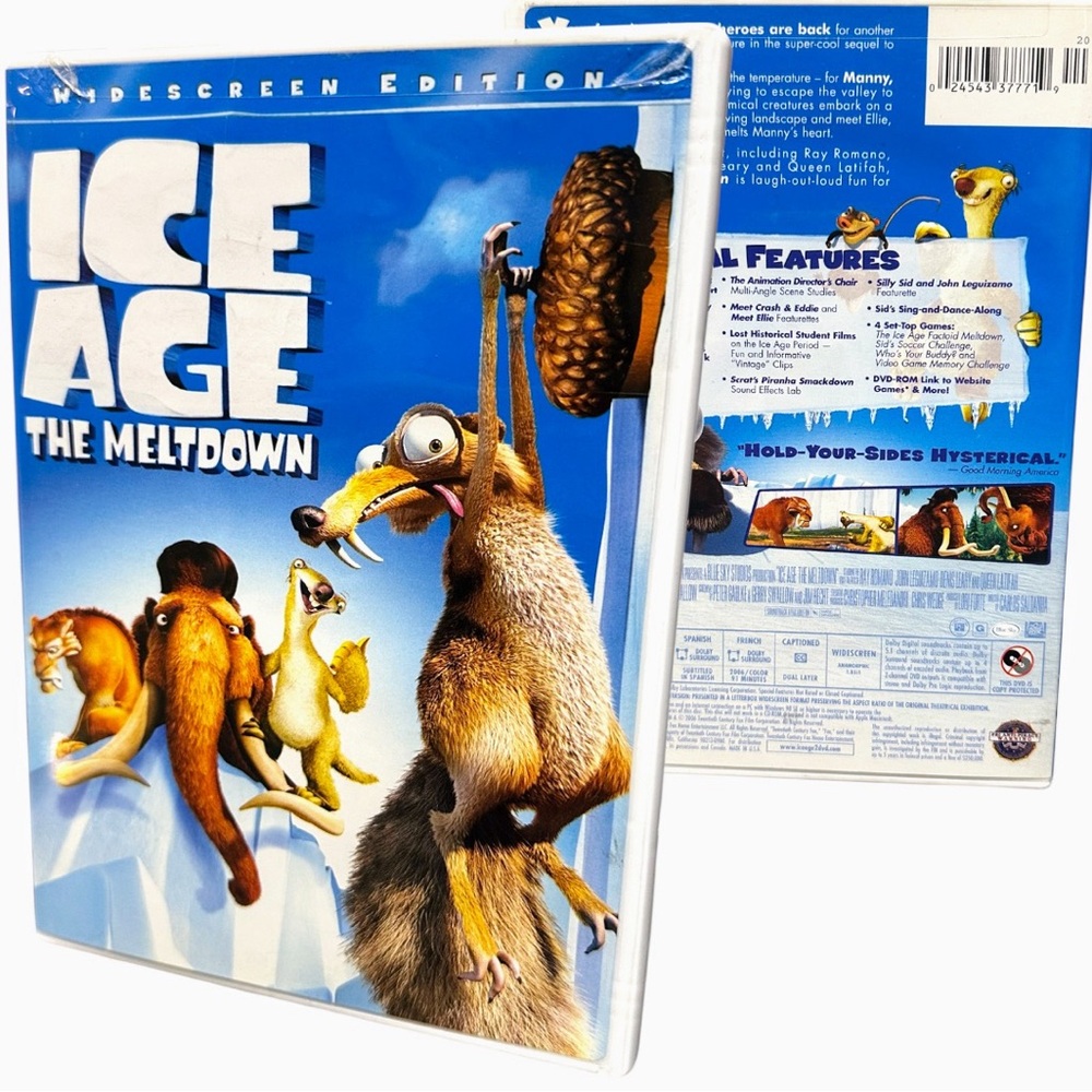 Ice Age 1 & 2 DVD Movie Lot - The Meltdown Widescreen & 2-Disc Special Edition - Picture 6 of 10